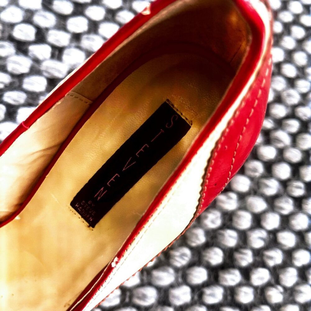 Utterly Divine Vintage Steven by Steve Madden Spectator Pumps Size 9 - Picture 5 of 6